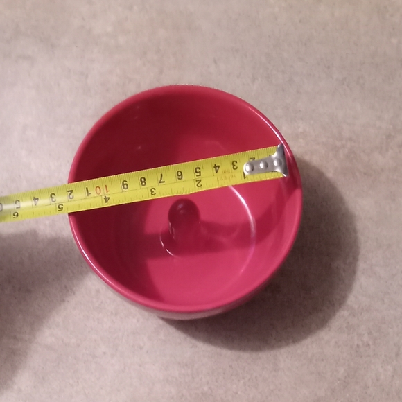 Gooseberry Patch Red Round Ceramic Baking Dish Measurements are In pictures - Picture 5 of 7